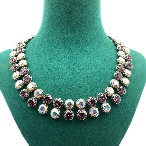 Vintage Schoffel Austrian Crystal Necklace 1950s - Image 3