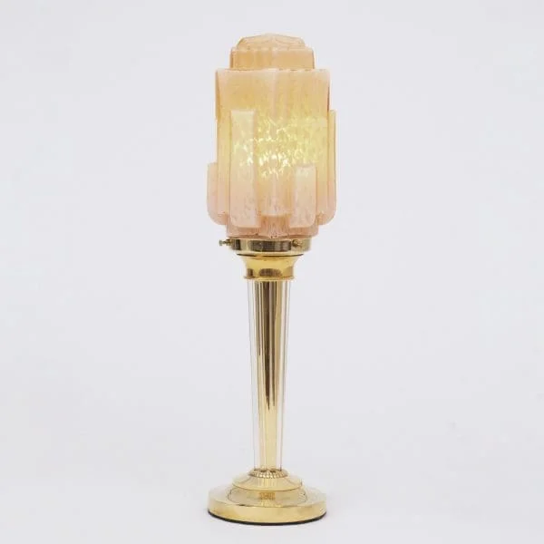 Art Deco Table Lamp by Genet et Michon - Image 8