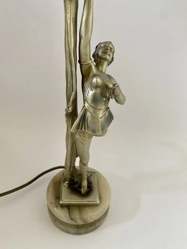 Art Deco Spelter lady lamp - Image 4