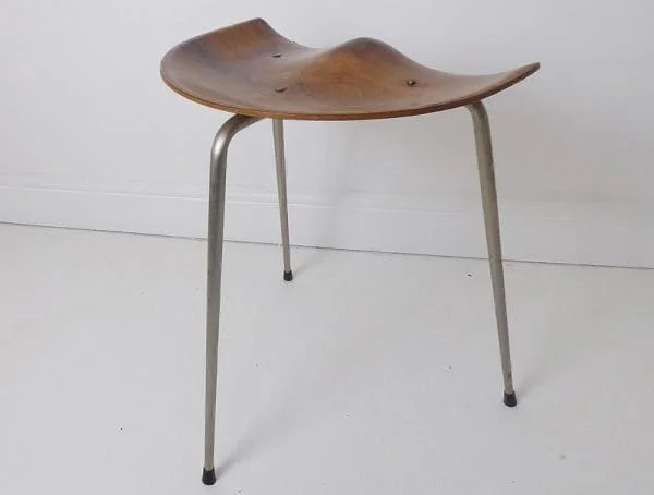 Danish Rosewood Plywood Stool By Astor Glibstrup For Frederikssund Mobelfabrik, - Image 3