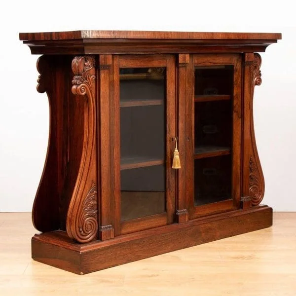 Georgian Period Regency Rio Rosewood Cabinet - Image 8