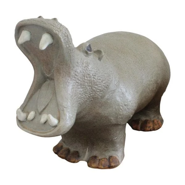 Bernard Rooke, a large pottery sculpture of a Hippopotamus - Image 3