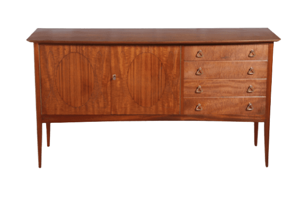 Mid Century Fiddleback Mahogany sideboard with rosewood insets by John Herbert for Younger - Image 6