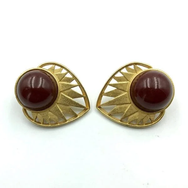 Vintage Egyptian Revival Earrings by Yves Saint Laurent - Image 2