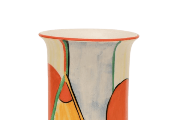 British Art Deco Vase by Enoch Boulton for Crown Devon - Image 7