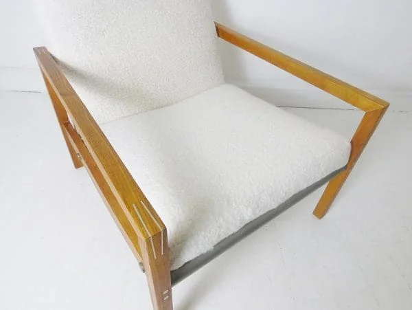 Oak Sheppey Lounge Chair Armchair By Ernest Race For Race Furniture Ltd - Image 3