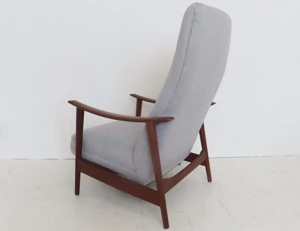 Danish Teak Reclining Lounge Chair By Arnt Lande - Image 3