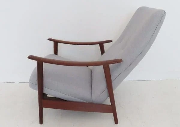 Danish Teak Reclining Lounge Chair By Arnt Lande - Image 7