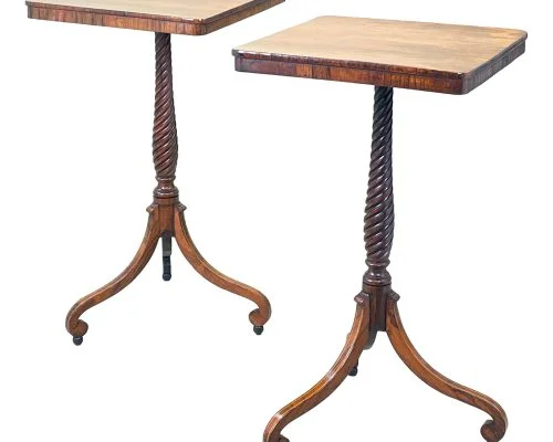 Regency Rosewood Pair Of Wine Tables