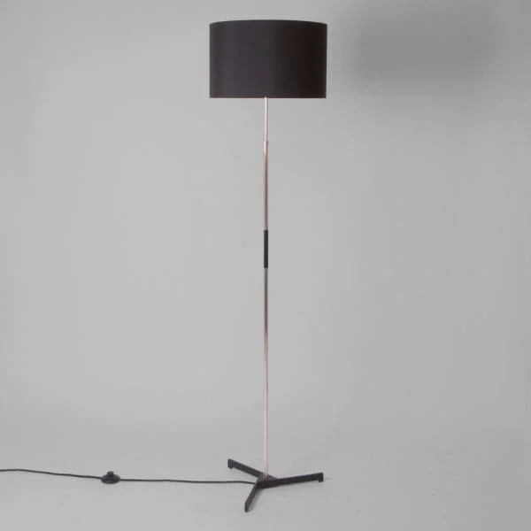 Midcentury Chrome and Steel Floor Lamp