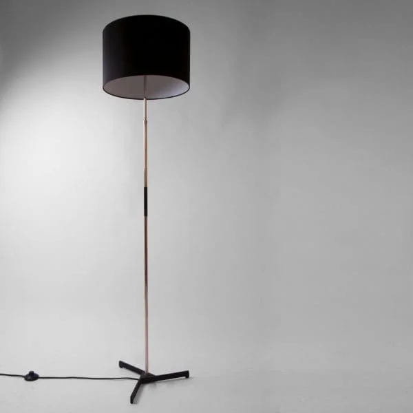 Midcentury Chrome and Steel Floor Lamp - Image 2