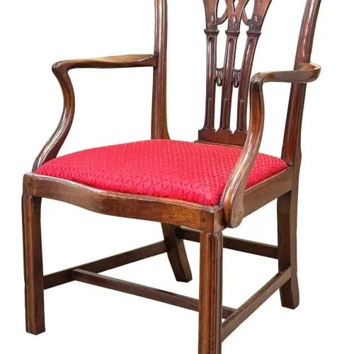 18th Century Chippendale Mahogany Armchair