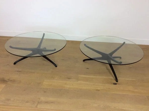 A pair of mid century Trisymmetric tables designed by Vladimir kegan - Image 3