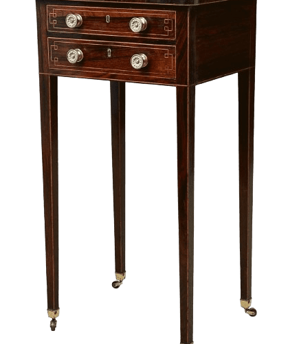 Regency Rosewood Rectangular Lamp Table