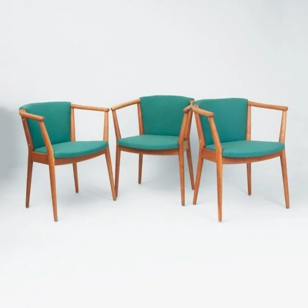 Danish Midcentury Set of 4 Armchairs Model 83a by Nanna Ditzel - Image 9