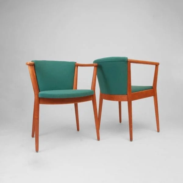 Danish Midcentury Set of 4 Armchairs Model 83a by Nanna Ditzel - Image 8