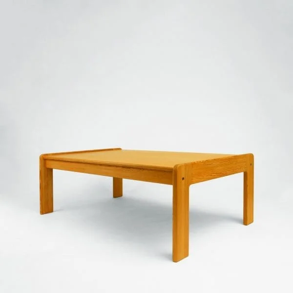 Scandinavian Midcentury Oregon Pine Coffee Table by Yngve Ekström - Image 5