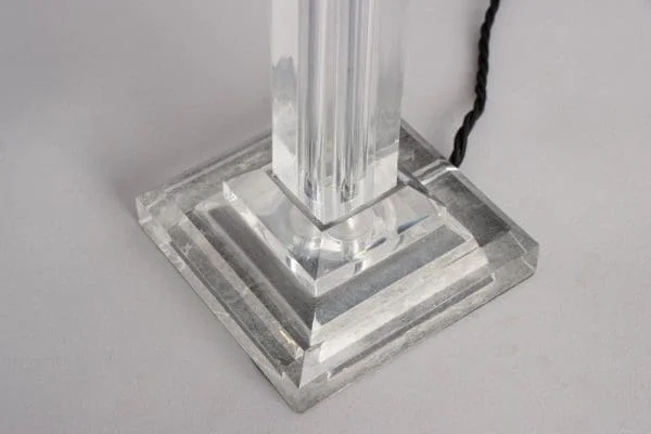 Modernist Art Deco Acrylic Table Lamp - Image 8