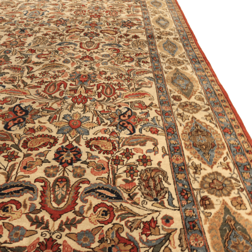Fine Persian Carpet c. 1930s Qum Carpet