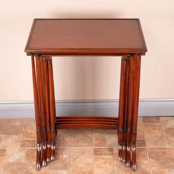 Good Quality Mahogany Quartetto Nest Of Tables