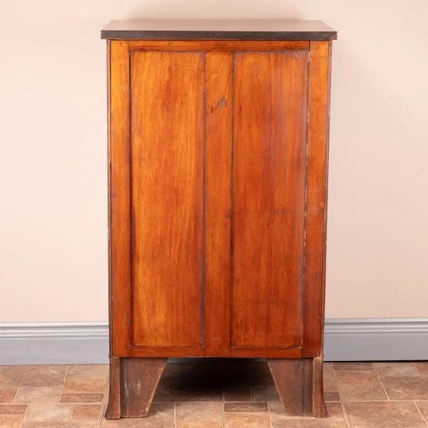 Narrow Mahogany Four Drawer Chest Of Drawers - Image 6