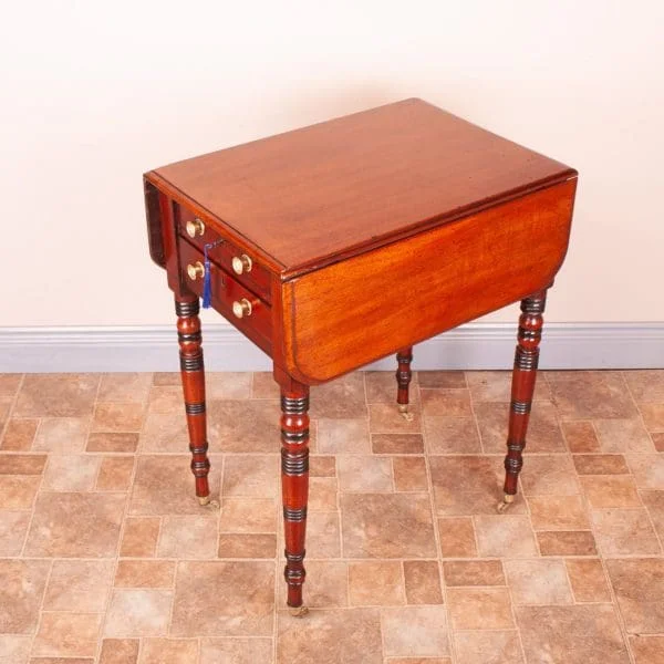 19th Century Mahogany Pembroke Work Table - Image 13