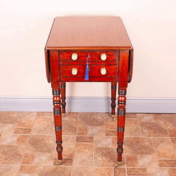 19th Century Mahogany Pembroke Work Table - Image 12