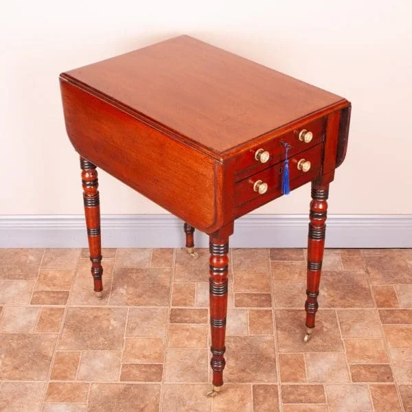 19th Century Mahogany Pembroke Work Table - Image 11