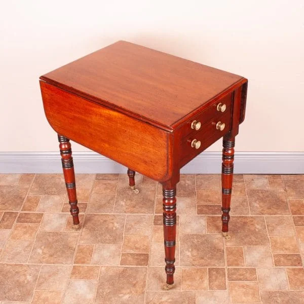 19th Century Mahogany Pembroke Work Table - Image 6