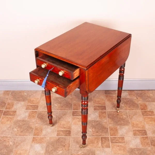 19th Century Mahogany Pembroke Work Table - Image 5