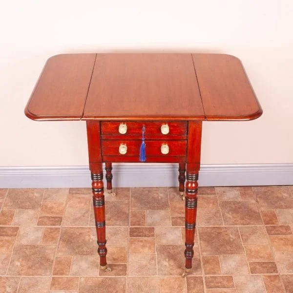 19th Century Mahogany Pembroke Work Table - Image 4