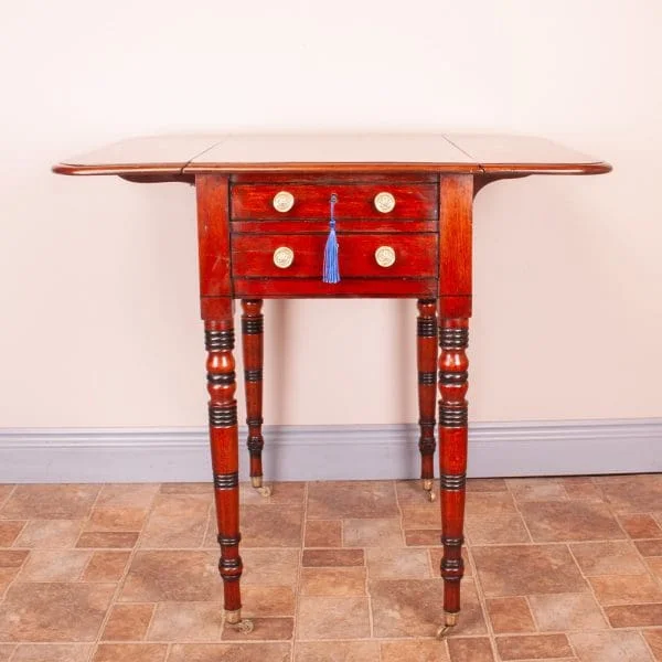 19th Century Mahogany Pembroke Work Table - Image 3