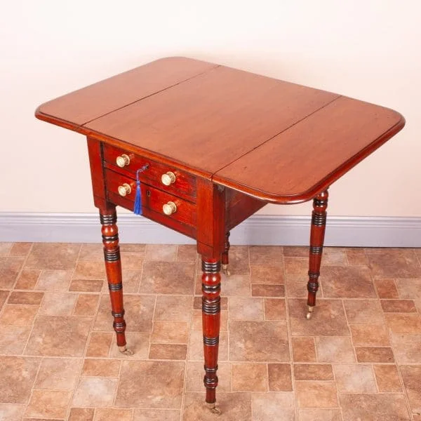 19th Century Mahogany Pembroke Work Table - Image 2