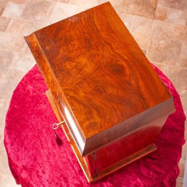 Good Quality Walnut Table Top Collector's Cabinet - Image 7