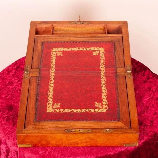 Walnut Brass Bound Writing Box - Image 4