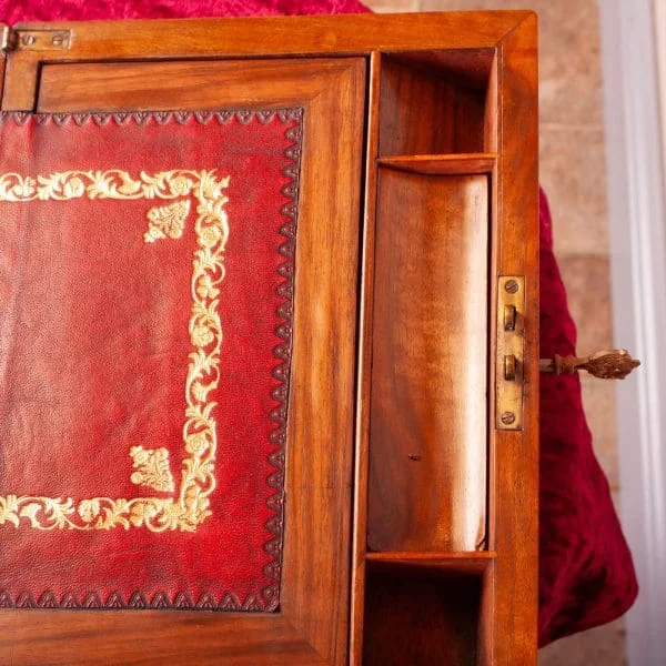 Walnut Brass Bound Writing Box - Image 3