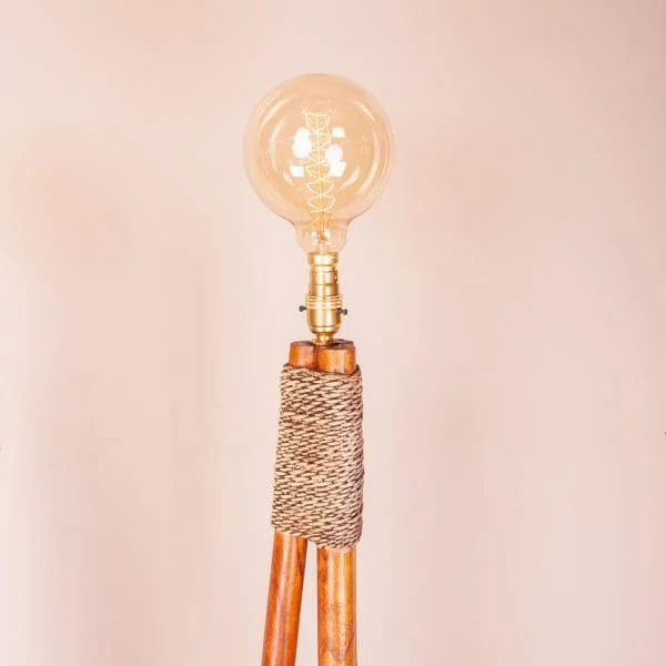 Pair of 19th C Pitchfork Standard Lamps - Image 11