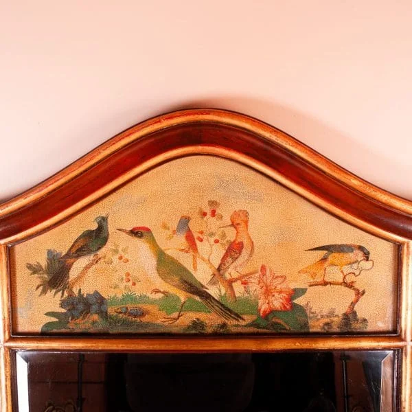 Large Chinoiserie Decorated Mirror - Image 3