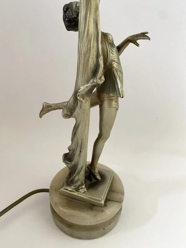 Art Deco Spelter lady lamp - Image 5