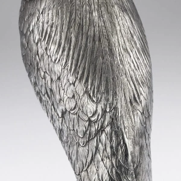 Antique Ornamental Solid Silver Figure of a Stork, Hanau Circa 1900 - Image 20