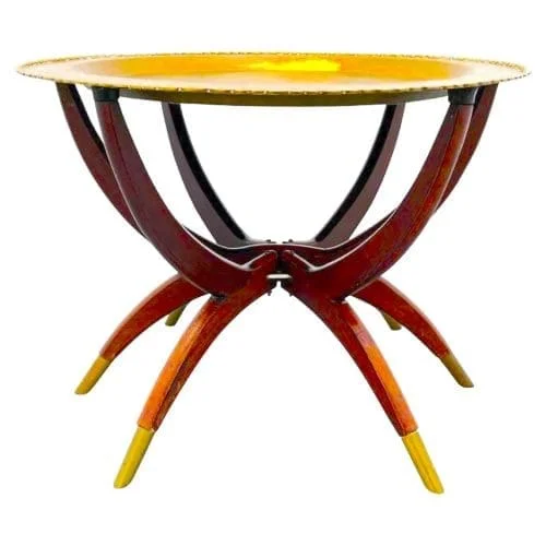 MIDCENTURY HONG KONG SPIDER LEG FOLDABLE COFFEE TABLE C 1960