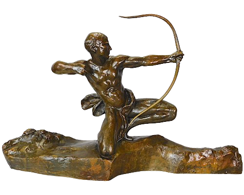 Art Deco Sculpture of an Archer by Genneralli