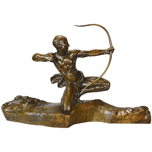 Art Deco Sculpture of an Archer by Genneralli