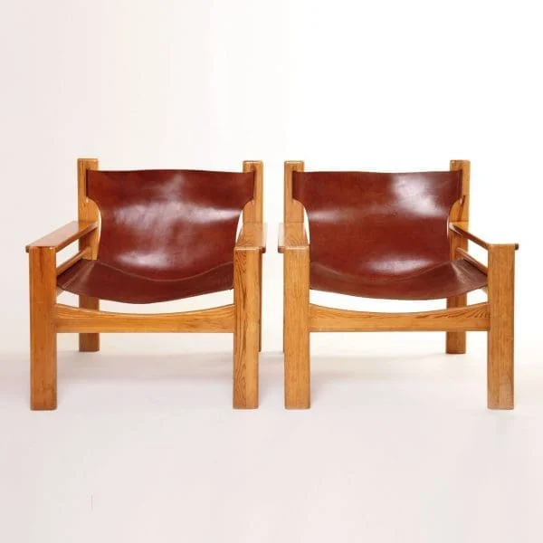 MidCentury BORGE MOGENSEN Style Tan Leather Lounge Armchair Vintage Retro - Image 12