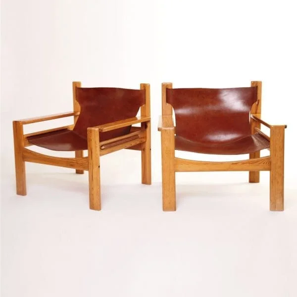 MidCentury BORGE MOGENSEN Style Tan Leather Lounge Armchair Vintage Retro - Image 11