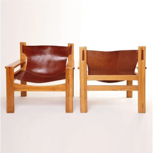 MidCentury BORGE MOGENSEN Style Tan Leather Lounge Armchair Vintage Retro - Image 10