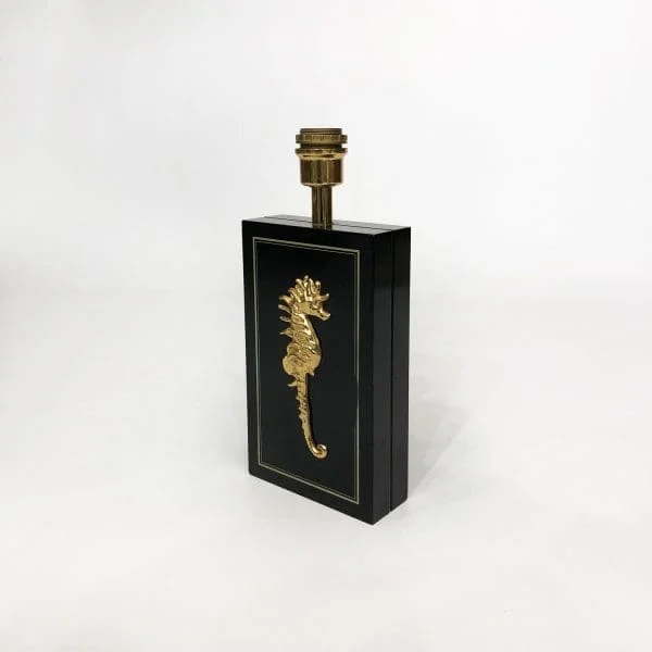 Midcentury Belgian Brass Seahorse Table Lamp Circa 1970s - Image 10