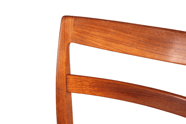 Set of 4 Mid Century Swedish teak dining chairs - Image 3