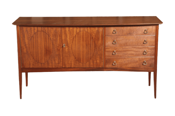 Mid Century Fiddleback Mahogany sideboard with rosewood insets by John Herbert for Younger - Image 8