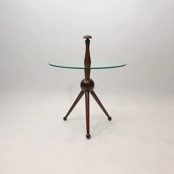 Cesare Lacca Tripod Side Table #1 1950s Mid-century Vintage - Image 5